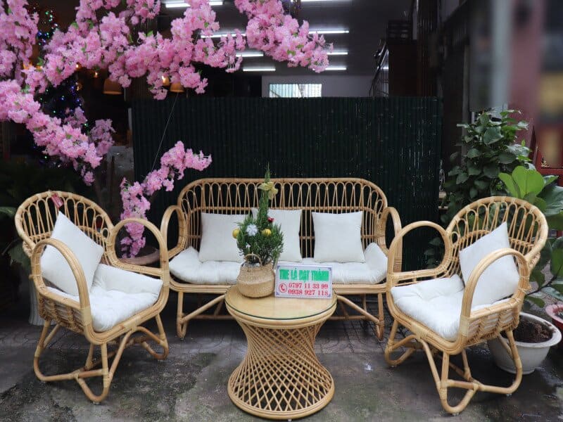 Bàn Ghế Mây Phòng Khách - BGMPK010